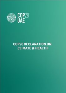 <span class="title">COP28：「気候と保健に関するCOP28宣言」「保健の日」設置で高まる保健関係者の関心</span>